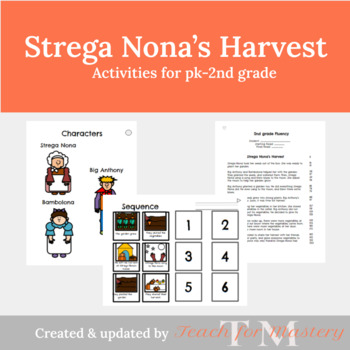 Preview of Strega Nona's Harvest Book Study: Fall Literacy Unit