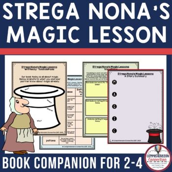 Preview of Strega Nona's Magic Lessons by Tomie DePaola Activities in Digital and PDF