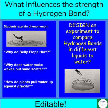 Preview of Properties of Water - Hydrogen Bonds - Cohesion Penny Lab