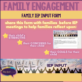 Strengths-Based IEP Parent Input Google Form- Collaboratio