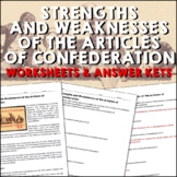 Strengths & Weaknesses Articles of Confederation Reading W
