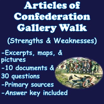 Preview of Articles of Confederation Gallery Walk