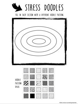 Stress Management Activity, "Stress Doodles"- Middle & High School