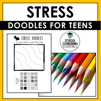 Preview of Stress Management Activity - Stress Doodles - Middle & High School Counseling