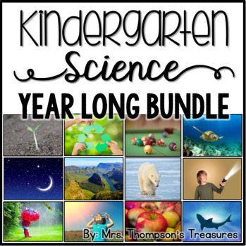 Kindergarten Science Lessons and Printables NGSS Bundle