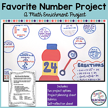 Preview of Math Enrichment | Favorite Number Project
