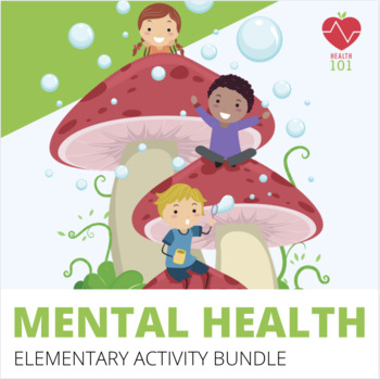 Preview of ELEMENTARY MENTAL HEALTH ACTIVITIES: Mindfulness, Stress, Coping, Feelings, etc.