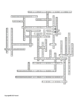 Stress Lifestyle and Health Vocabulary Crossword For Psychology