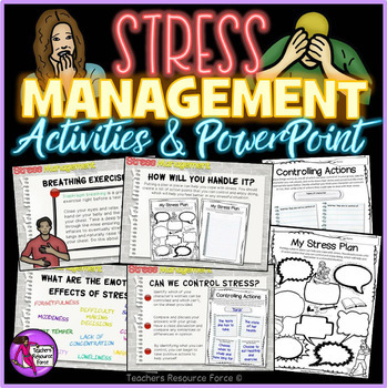 Preview of Stress Management: Activities and PowerPoint for teens
