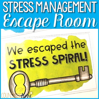 Preview of Stress Management Activity: Stress Management Strategies Escape Room