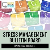 Stress Management Bulletin Board | Rainbow Theme