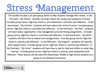Preview of Stress Management Group (Boom Slides)