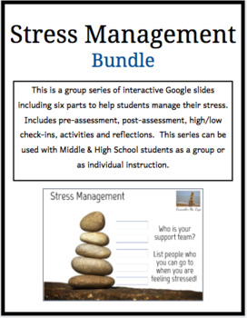 Preview of Stress Management Group Lessons (Google Slides)