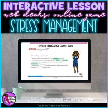 Preview of Stress Management Interactive Lesson self-study e-learning for distance learning