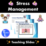 Stress Management Lesson Class Activities Worksheets for G