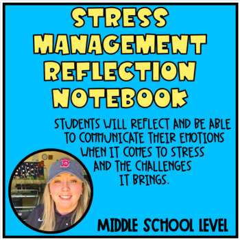Preview of Stress Management Reflection Digital Notebook
