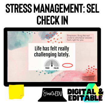 Preview of Stress Management Social Emotional Learning