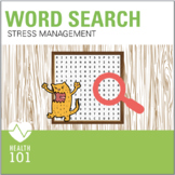 Stress Management: Word Search Activity