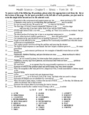Stress - Matching Worksheet - Form 3