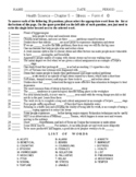 Stress - Matching Worksheet - Form 4