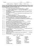 Stress - Matching Worksheet - Form 5