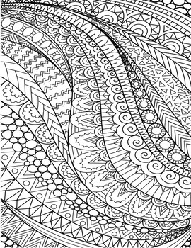 Stress Relief Coloring Pages for Adults