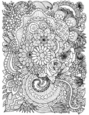 Stress Relief Coloring Pages | Zen Tangle Doodle Coloring Pages