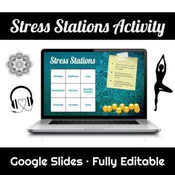 Preview of Stress Stations Activity • Google Classroom • Fully Editable