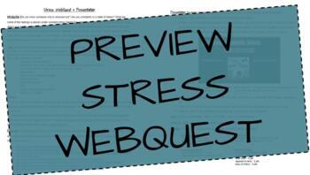 Preview of Stress WebQuest & Presentation Instruction Guide