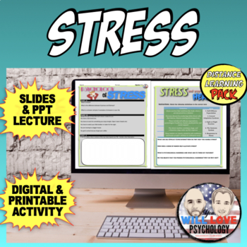 Preview of Stress and Health | Digital Learning Pack