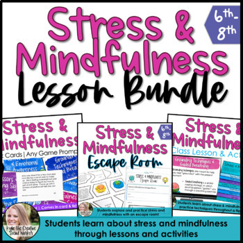Preview of Stress and Mindfulness Lessons and Activities