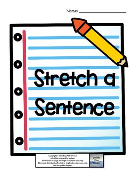 Preview of Stretch a Sentence Organizers (FREE!)