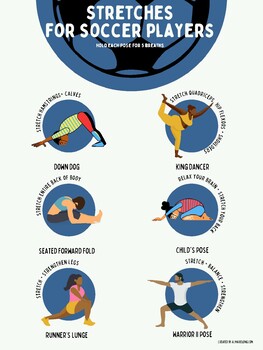 Preview of Stretches for Young Athletes (w/ inclusive pictures)