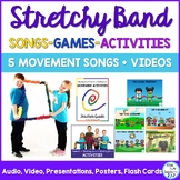 Stretchy Band Songs & Movement Activities BUNDLE: Music, P
