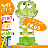 Stretchy Frog Craft - Fold and Create