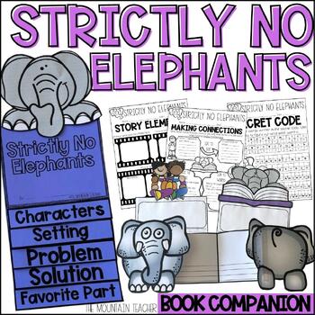 Preview of Strictly No Elephants Read Aloud Activities and Elephant Crafts with Writing