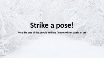 Preview of Strike a Pose! Winter Art Game