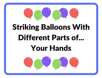 Preview of Striking with Hands & Body Parts - A K-2nd PE Lesson + Printable Station Signs