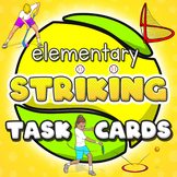 Striking & hitting skills - Printable task cards for PE and sport