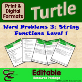 String Array Project Level 1 Word Problems for Python Turtle