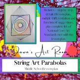 String Art Parabolas - middle school art lesson