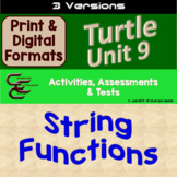 String Functions 3 Version Unit For Python Turtle