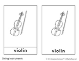 String Instrument 3 Part Cards
