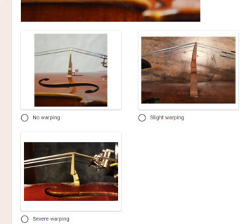 Preview of String Instrument Repair Checklist Google Form