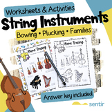 String Instruments Worksheets | Bowing, Plucking & Instrument Families