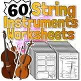 60 String Instruments Worksheets | Tests Quizzes Homework 