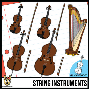 Preview of String Musical Instrument Clip Art
