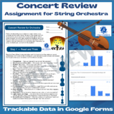 String Orchestra Concert Review & Reflection Assignment/To