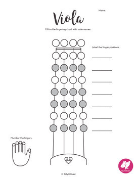Viola Strings Chart
