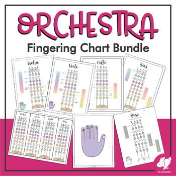Preview of String Orchestra Fingering Charts - First and Third Position Fingerings - VVCB